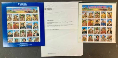 US Mint Sheets SC #2870 Recalled Error Sheet in Blue Folder + Corrected Version - Image 1 of 4