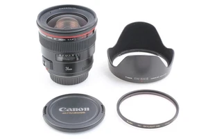 [Excelente COMO NUEVO con capucha] Lente AF gran angular Canon EF 24mm... - Imagen 1 de 7