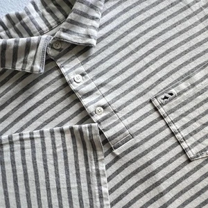 Fish Hippie Co Polo Collection XXL gestreiftes Golf Freizeit Shirt stylisch Athleisure - Bild 1 von 9