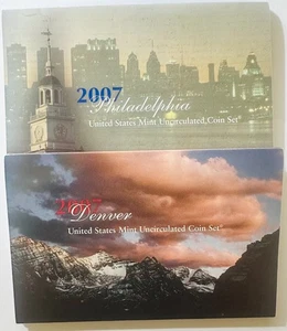 2007 P&D United States Mint Uncirculated 28 Coin Set OG Packaging - Picture 1 of 2