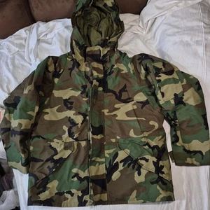 ARMÉE PARKA TEMPS FROID CAMOUFLAGE COUTURE GORE TEX GRAND SHORT - Photo 1/18