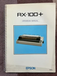 RX-100+ Epson Printer Operation Manual - Afbeelding 1 van 2