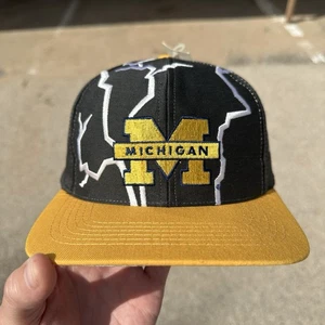 Michigan Wolverines Drew Pearson Lightning Twill Snapback Mütze Neu mit Etikett - Bild 1 von 8