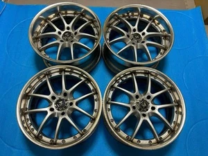 JDM Wheels WORK 17x8/9 5x114.3 30/32 VS-SS 3-piece Set4 QW - Picture 1 of 10
