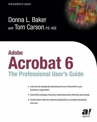Adobe Acrobat 6 Professional User's Guide Professional Design Don… 9781590592328 - Image 1 of 1