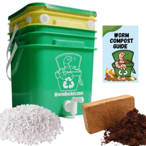 Worm Bucket™ 2.5 Gal Vermicomposting Kit for Making Worm Castings and Worm Tea