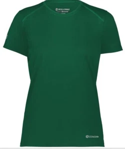 NEW Holloway Ladies Coolcore Short Sleeve T Dark Green Size L Large 222336 - Picture 1 of 9