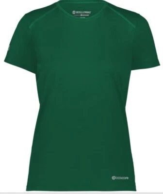 NEW Holloway Ladies Coolcore Short Sleeve T Dark Green Size L Large 222336 - Image 1 of 4