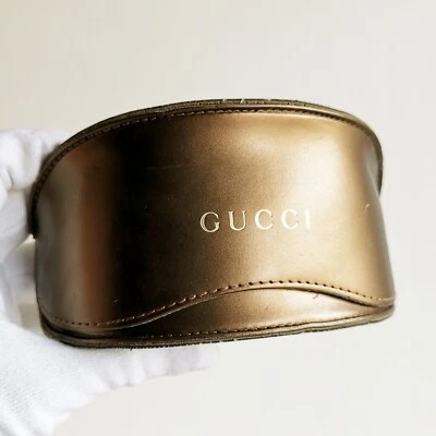 fodero occhiali da sole vista GUCCI box sunglasses custodia case oro vintage  - Imagen 1 de 3