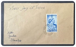 Falkland Islands - 1948 - 2 1/2d Silver Jubilee on FDI Cover - Picture 1 of 2