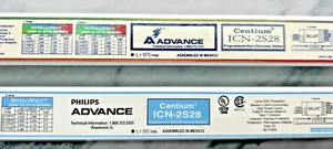 ADVANCE Centium ICN-2S28 Ballast 2 Lamp, T5, 120/277V, Good Used - Picture 1 of 6