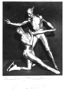 ZIRKUS/SORTE - HAMILTON/STEWART signierte Eistanz Postkarte - Bild - 6" x 4" - gut - Bild 1 von 1