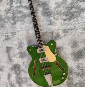 4 String Right-Handed Bass Semi-hollow body Maple Neck Rosewood Fretboad Guitar - Picture 1 of 4