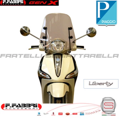 Cupolino Parabrezza Basso Lastra Fumè Piaggio Liberty Iget 50 125 150 ABS 3183LD - Immagine 1 di 2