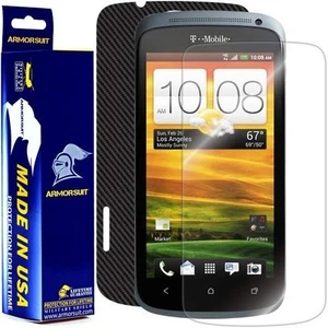 ArmorSuit MilitaryShield HTC One S Screen Protector + Black Carbon Fiber Skin - Picture 1 of 6