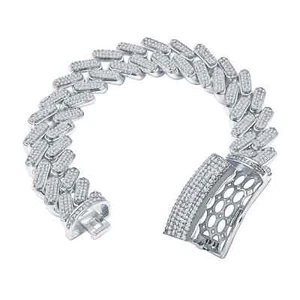 BRACELET NOBBY 15MM MIAMI CUBAN BRACELET 8.5" - Picture 1 of 8