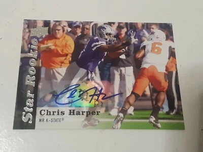 Chris Harper Seahawks 49ers Packers Giants 2013 Upper Deck Certified Autograph - Image 1 of 2
