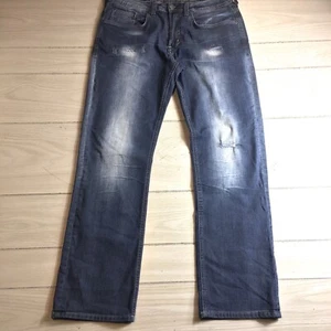 Buffalo David Bitton Driven-X Basic Straight Stretch Denim Jeans Mens Sz 34×32 - Picture 1 of 10