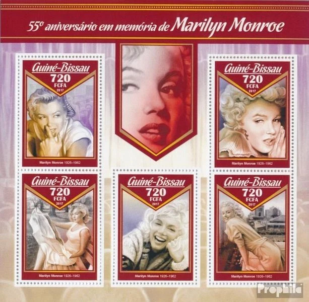 Folheto Selos Guiné-Bissau 2017 Mi 9068-9072 (completo. edição) MNH 2017 Maril - Imagem 1 de 1