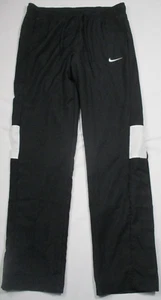 Nike Track Pants Womens Medium Black Dri Fit Dry Windbreaker Warm-Up CJ1805 - Picture 1 of 5