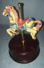 ?Camptown Races?~1989 6.5?Tall Musical Carousel Horse/Music Box/Collectable