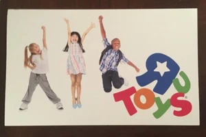 Toys R Us Store Display Sign Kids Crayola 2 Sided 14 X 8.5 - Picture 1 of 9