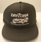 Vintage Daytona Auto Dealers Exchange DADE Snapback Trucker Rope Black Hat Cap