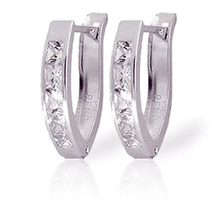 Ohrringe 1,58 Karat 14 Karat massiv Weißgold nichts mehr wert Zirkonia - Bild 1 von 3