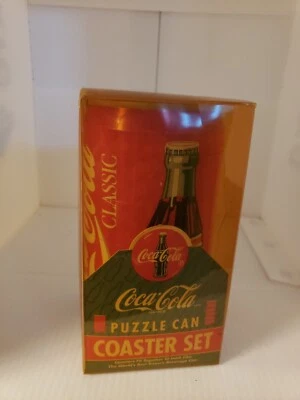 Coca Cola Puzzle Can Coaster Set Vintage Set of 6 Coasters 1995 - Image 1 of 3