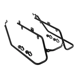 Hard Saddlebag Conversion Brackets Kit Fit For Harley Davidson Dyna Models 08-17 - Foto 1 di 16