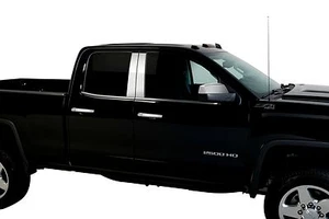 Chrome Decorative Pillar Post Trim Fits 2015 GMC Sierra LD/HD Double & Crew Cab - Bild 1 von 1