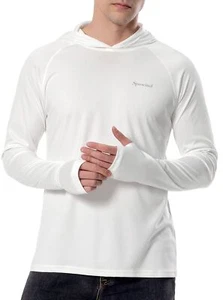Men's UPF 50+ Sun Protection Hoodie Long Sleeve SPF UV Quick Dry Lightweight ... - Picture 1 of 6