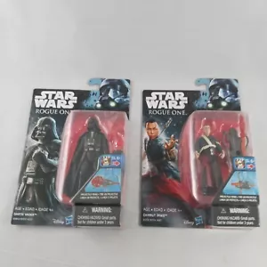 Chirrut Imwe & Darth Vader Figures Star Wars Rogue One Hasbro (MoC) - Picture 1 of 9