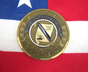 23-D Quartermaster Brigade School US Army Challenge Coin For Outstaning Service - Picture 1 of 3