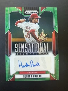 Hunter Hollan 2025 Prizm Baseball - Green Prizm Auto SP - Reds  - Bild 1 von 2