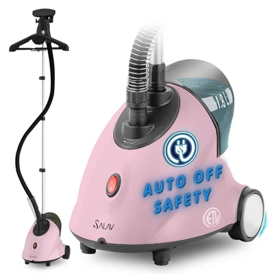 Vaporizador de prendas vertical SALAV® GS18 con apagado automático, rosa - Imagen 1 de 4