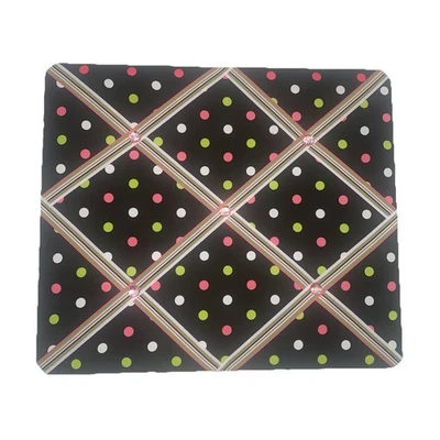 Photo Bulletin Vision Wall Board Black With Ribbons Pink White Green Multi Color - Image 1 of 2