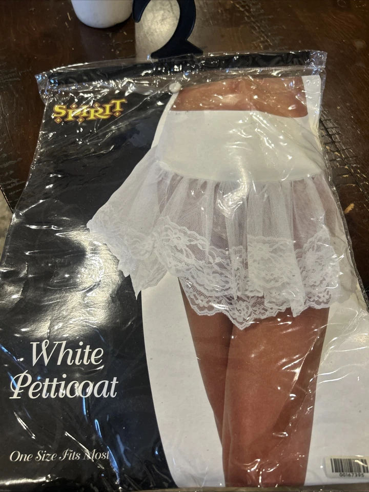 Spirit Halloween White Tulle Petticoat Adult Costume Accessory - One Size #3908 - Image 1 of 1