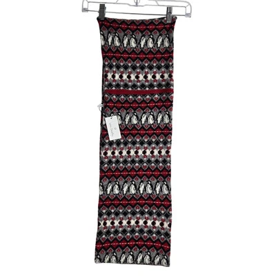 NWT VERA BRADLEY COZY COWL INFINITY SCARF PLAYFUL PENGUINS RED Neck Warmer #818 - Image 1 of 4