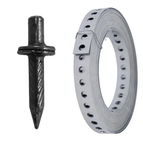 Lancelot® Set Montagelochband verzinkt 17mm x 10 Meter + Fixpin 4x18mm (200 St.) - Bild 1 von 1