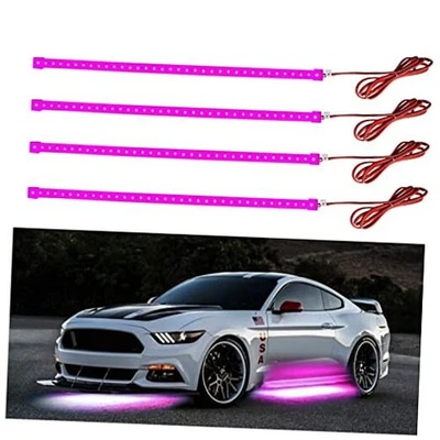  Striscia Led Luci per Auto Barca Moto Golf Cart Interno 12 Pollici Rosa - Immagine 1 di 4