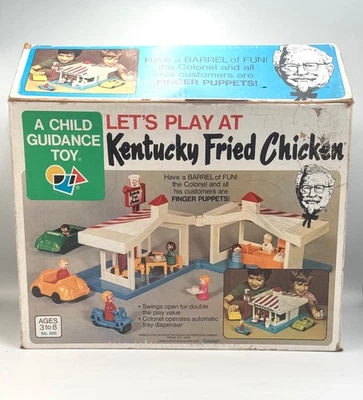 Juego de pollo frito vintage Child Guide Kentucky 99% completo en caja Foto 1 de 4