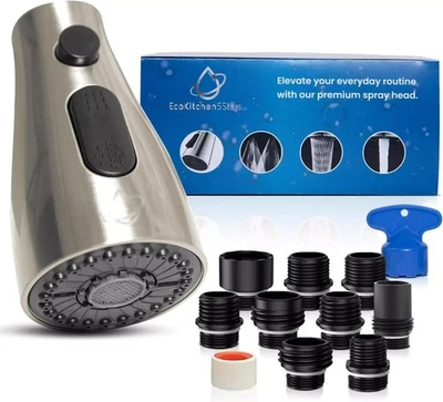 BRANDED Kitchen Faucet Head Replacement - Pull Down Sprayer for Moen, Delta & American