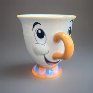 Taza de té con astillas de La Bella y la Bestia Disney de Paladone 6 fl oz taza de café de cerámica - Imagen 1 de 13