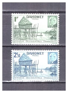 DAHOMEY . N° 149 / 150 . PAIRE PETAIN NEUVE * SUPERBE . - Imagen 1 de 2