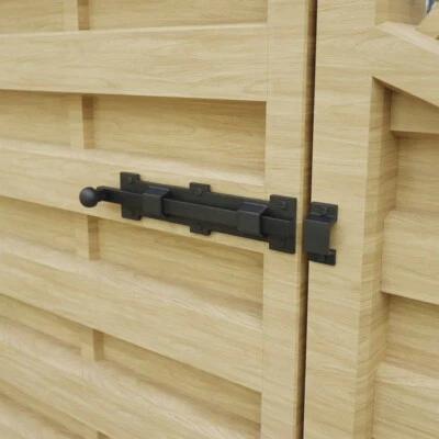 RENOVATORS SUPPLY MANUFACTURING Slide Door Bolt Rough Wrought Iron Pack of 2 Black Door Latch Renovators Supply