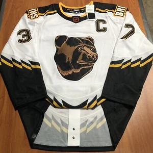 Adidas Patrice Bergeron Boston Bruins Pooh Bear Reverse Retro Jersey White 50 - Picture 1 of 7
