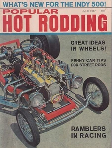 Popular Hot Rodding June 1967 – Uncertain T Frame / Gruesome Twosome / Turbine R - Picture 1 of 3