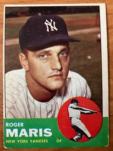 NEW YORK YANKEES: 1963 Topps #120 Roger Maris - VG+! - Picture 1 of 1