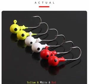 Fishing Hooks 50 PCs 1/32 1/16 1/8 3/16 1/4 oz Lot Lead JigHeads Crappie Sharp33 - Picture 1 of 13